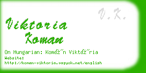 viktoria koman business card